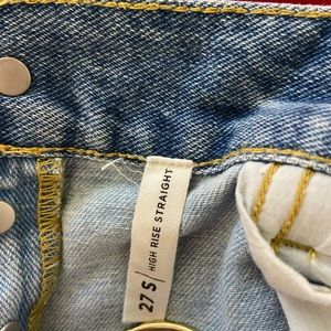 Multicolored jeans, great quality worn a few times, real jean
